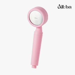 Allba Silicone Shower Head Trendy Line Watery Pink